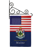 US Maine - States Americana Vertical Impressions Decorative Flags HG140571 Made In USA