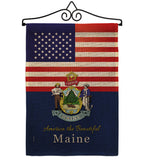 US Maine - States Americana Vertical Impressions Decorative Flags HG140571 Made In USA