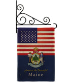 US Maine - States Americana Vertical Impressions Decorative Flags HG140571 Made In USA