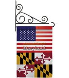 US Maryland - States Americana Vertical Impressions Decorative Flags HG140572 Made In USA