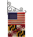 US Maryland - States Americana Vertical Impressions Decorative Flags HG140572 Made In USA