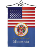 US Minnesota - States Americana Vertical Impressions Decorative Flags HG140575 Made In USA
