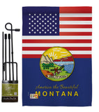 US Montana - States Americana Vertical Impressions Decorative Flags HG140578 Made In USA