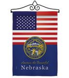 US Nebraska - States Americana Vertical Impressions Decorative Flags HG140579 Made In USA