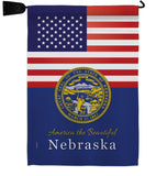 US Nebraska - States Americana Vertical Impressions Decorative Flags HG140579 Made In USA