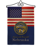 US Nebraska - States Americana Vertical Impressions Decorative Flags HG140579 Made In USA