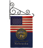 US Nebraska - States Americana Vertical Impressions Decorative Flags HG140579 Made In USA