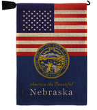 US Nebraska - States Americana Vertical Impressions Decorative Flags HG140579 Made In USA