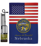 US Nebraska - States Americana Vertical Impressions Decorative Flags HG140579 Made In USA