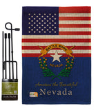 US Nevada - States Americana Vertical Impressions Decorative Flags HG140580 Made In USA