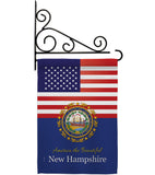 US New Hampshire - States Americana Vertical Impressions Decorative Flags HG140581 Made In USA