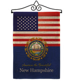 US New Hampshire - States Americana Vertical Impressions Decorative Flags HG140581 Made In USA