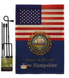 US New Hampshire - States Americana Vertical Impressions Decorative Flags HG140581 Made In USA