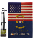 US North Carolina - States Americana Vertical Impressions Decorative Flags HG140585 Made In USA