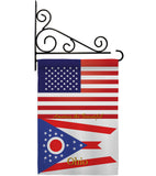 US Ohio - States Americana Vertical Impressions Decorative Flags HG140587 Made In USA