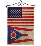 US Ohio - States Americana Vertical Impressions Decorative Flags HG140587 Made In USA