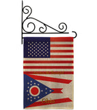 US Ohio - States Americana Vertical Impressions Decorative Flags HG140587 Made In USA