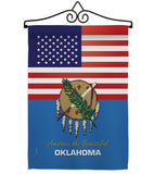US Oklahoma - States Americana Vertical Impressions Decorative Flags HG140588 Made In USA