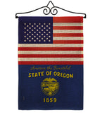 US Oregon - States Americana Vertical Impressions Decorative Flags HG140589 Made In USA