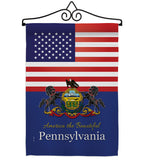 US Pennsylvania - States Americana Vertical Impressions Decorative Flags HG140590 Made In USA