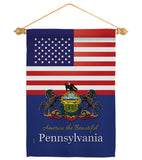 US Pennsylvania - States Americana Vertical Impressions Decorative Flags HG140590 Made In USA