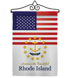 US Rhode Island - States Americana Vertical Impressions Decorative Flags HG140591 Made In USA