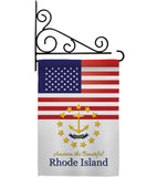 US Rhode Island - States Americana Vertical Impressions Decorative Flags HG140591 Made In USA