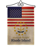 US Rhode Island - States Americana Vertical Impressions Decorative Flags HG140591 Made In USA