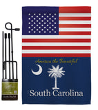 US South Carolina - States Americana Vertical Impressions Decorative Flags HG140592 Made In USA