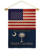 US South Carolina - States Americana Vertical Impressions Decorative Flags HG140592 Made In USA