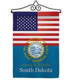 US South Dakota - States Americana Vertical Impressions Decorative Flags HG140593 Made In USA