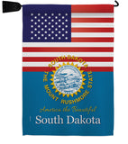 US South Dakota - States Americana Vertical Impressions Decorative Flags HG140593 Made In USA