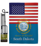 US South Dakota - States Americana Vertical Impressions Decorative Flags HG140593 Made In USA