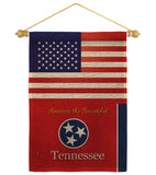 US Tennessee - States Americana Vertical Impressions Decorative Flags HG140594 Made In USA