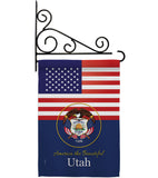 US Utah - States Americana Vertical Impressions Decorative Flags HG140596 Made In USA