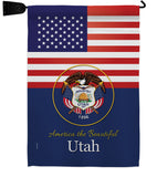 US Utah - States Americana Vertical Impressions Decorative Flags HG140596 Made In USA