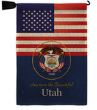 US Utah - States Americana Vertical Impressions Decorative Flags HG140596 Made In USA