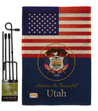 US Utah - States Americana Vertical Impressions Decorative Flags HG140596 Made In USA