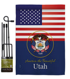 US Utah - States Americana Vertical Impressions Decorative Flags HG140596 Made In USA