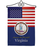 US Virginia - States Americana Vertical Impressions Decorative Flags HG140598 Made In USA