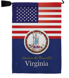 US Virginia - States Americana Vertical Impressions Decorative Flags HG140598 Made In USA