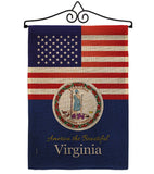 US Virginia - States Americana Vertical Impressions Decorative Flags HG140598 Made In USA