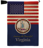 US Virginia - States Americana Vertical Impressions Decorative Flags HG140598 Made In USA