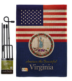 US Virginia - States Americana Vertical Impressions Decorative Flags HG140598 Made In USA