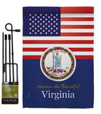 US Virginia - States Americana Vertical Impressions Decorative Flags HG140598 Made In USA