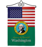 US Washington - States Americana Vertical Impressions Decorative Flags HG140599 Made In USA