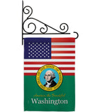 US Washington - States Americana Vertical Impressions Decorative Flags HG140599 Made In USA