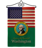 US Washington - States Americana Vertical Impressions Decorative Flags HG140599 Made In USA