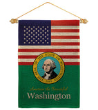 US Washington - States Americana Vertical Impressions Decorative Flags HG140599 Made In USA