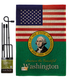 US Washington - States Americana Vertical Impressions Decorative Flags HG140599 Made In USA